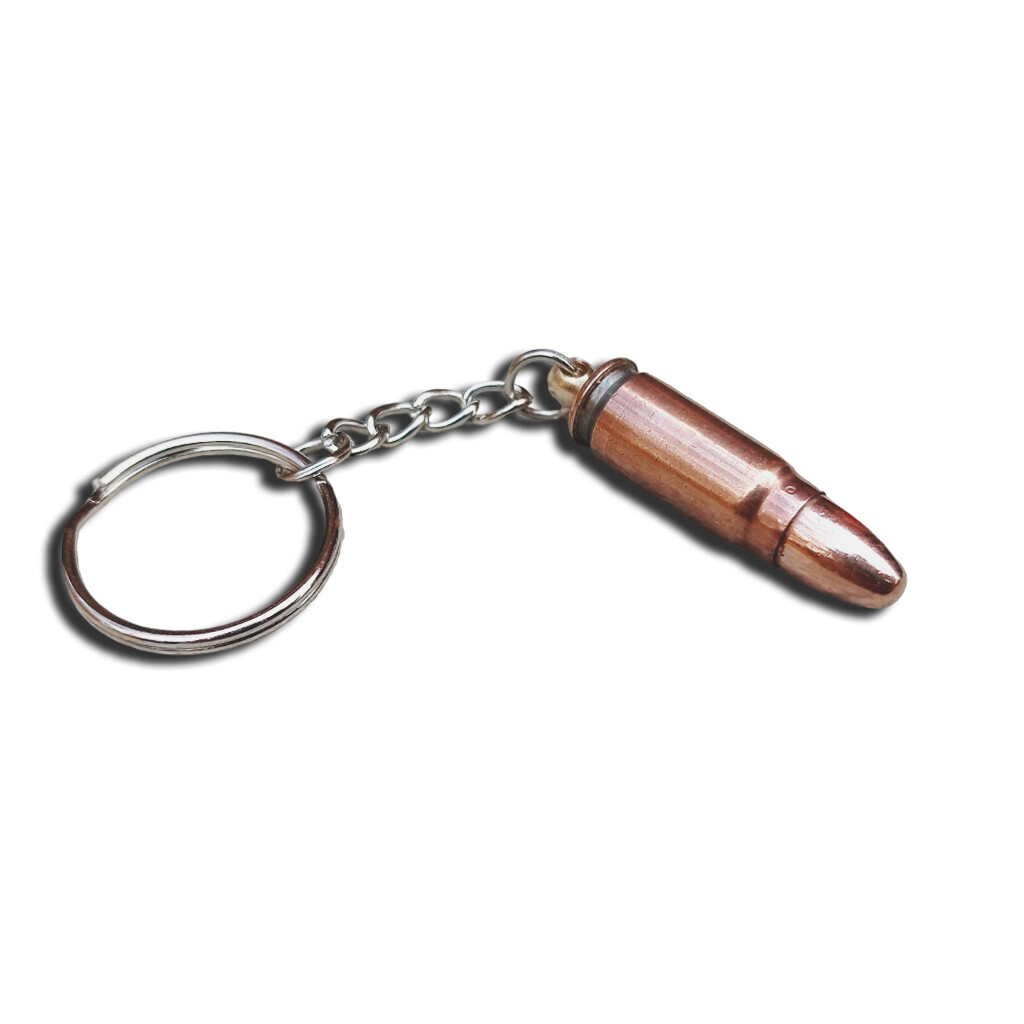 Prívesok na kľúče z náboja 7,62x25 Tokarev - medený