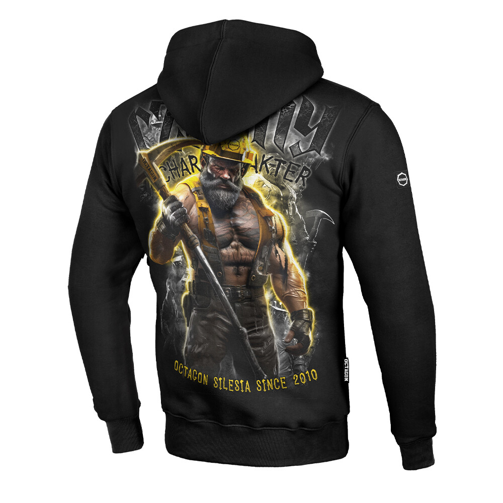 Mikina s kapucňou Octagon Charakter Limited Edition - čierna, XXL