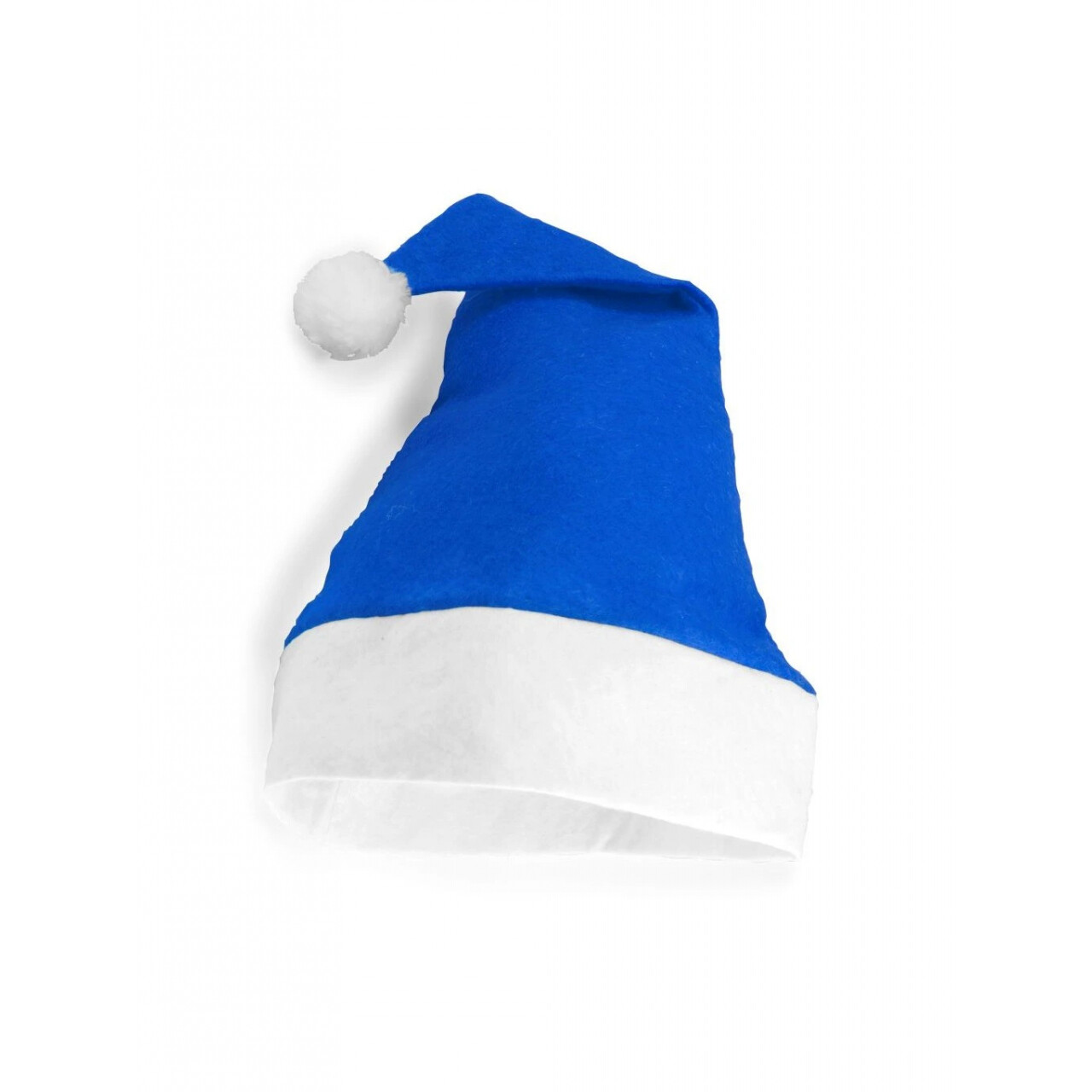 Vianočná čiapka Santa - modrá-biela