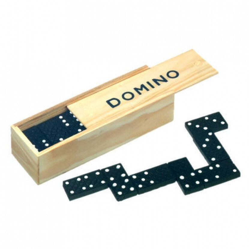 Domino v krabičke - čierne