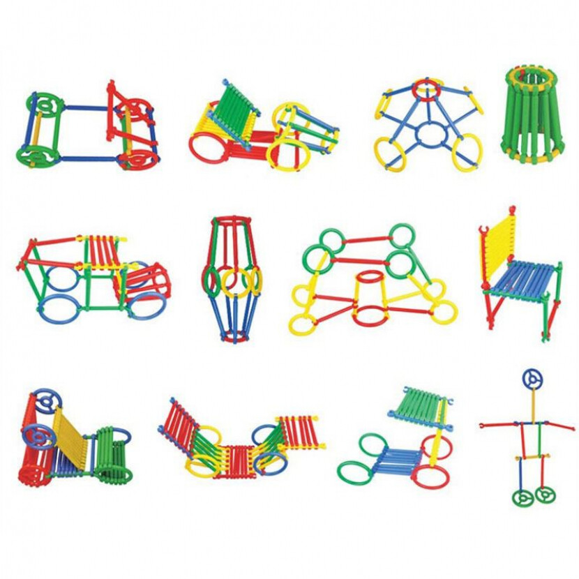 Múdra stavebnica bez krabičky - farebná