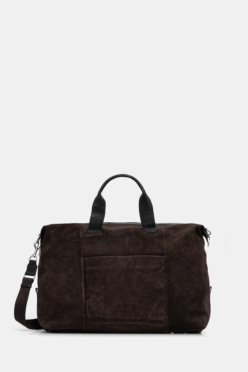 Kožená taška Marc O'Polo hnedá farba, 50921853601305