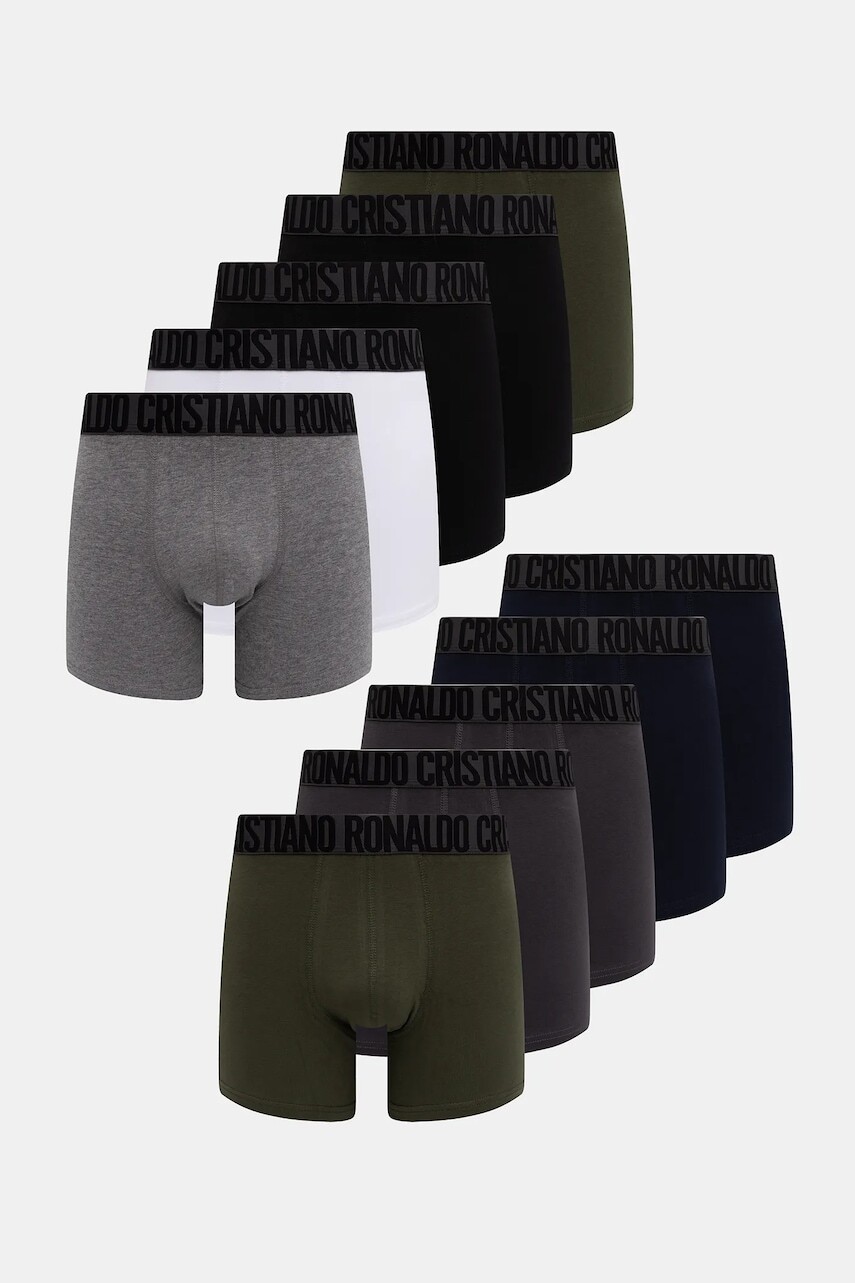 Boxerky CR7 Cristiano Ronaldo 10-pak zelená farba, 8120.49.2584