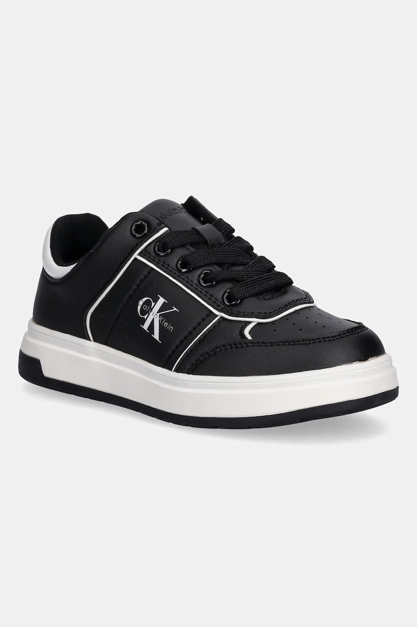 Detské tenisky Calvin Klein Jeans čierna farba, V3X9-83163