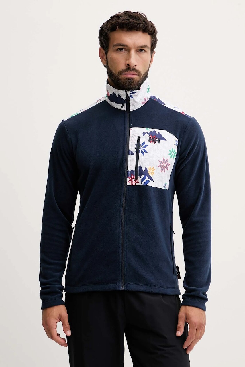 Športová mikina Helly Hansen Daybreaker tmavomodrá farba, s nášivkou