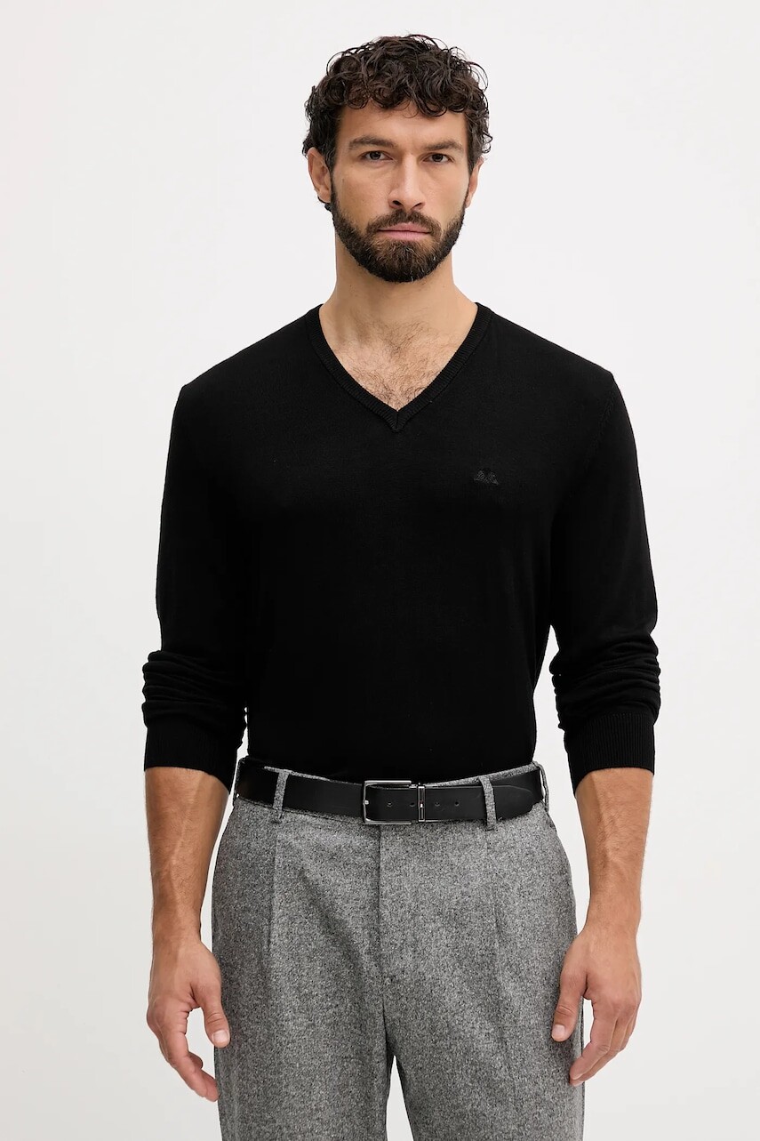 Sveter Lindbergh čierna farba, ľahké, 30-800140
