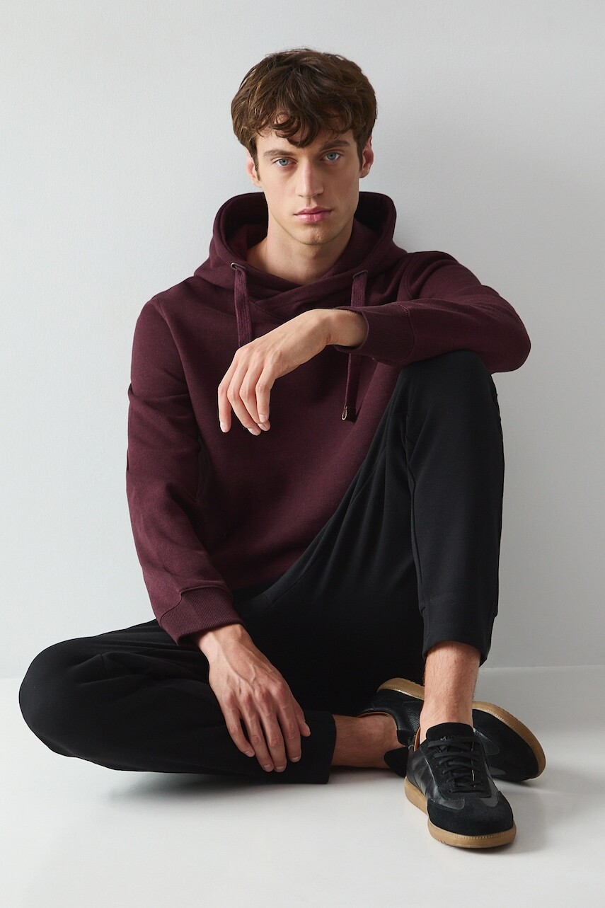 Mikina Medicine bordová farba, s kapucňou