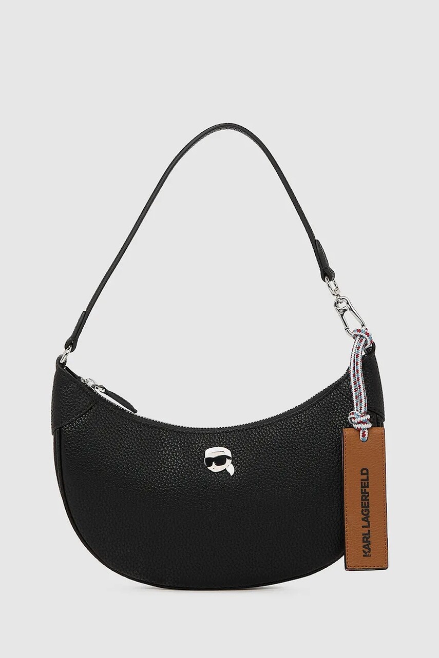 Kabelka Karl Lagerfeld IKON čierna farba, A4W30007