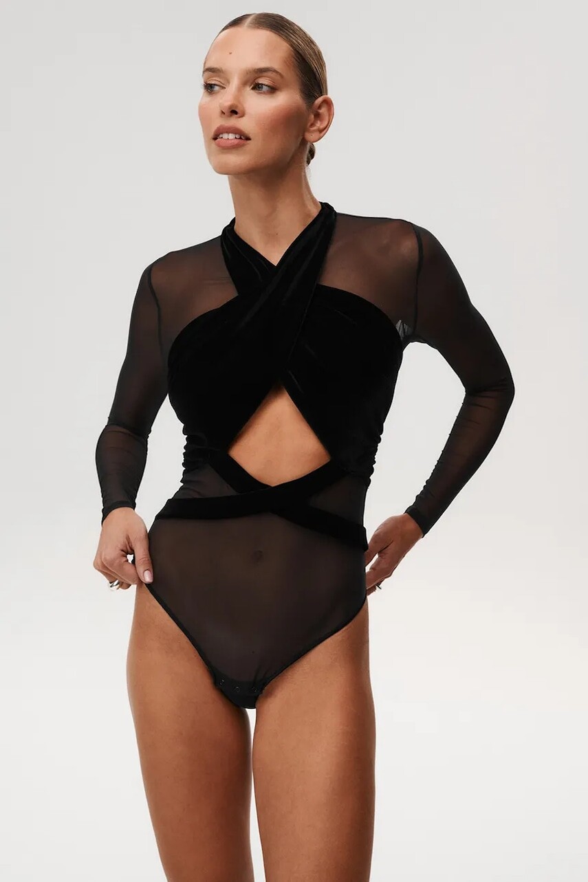 Body Undress Code Thong čierna farba, jednofarebné, 814