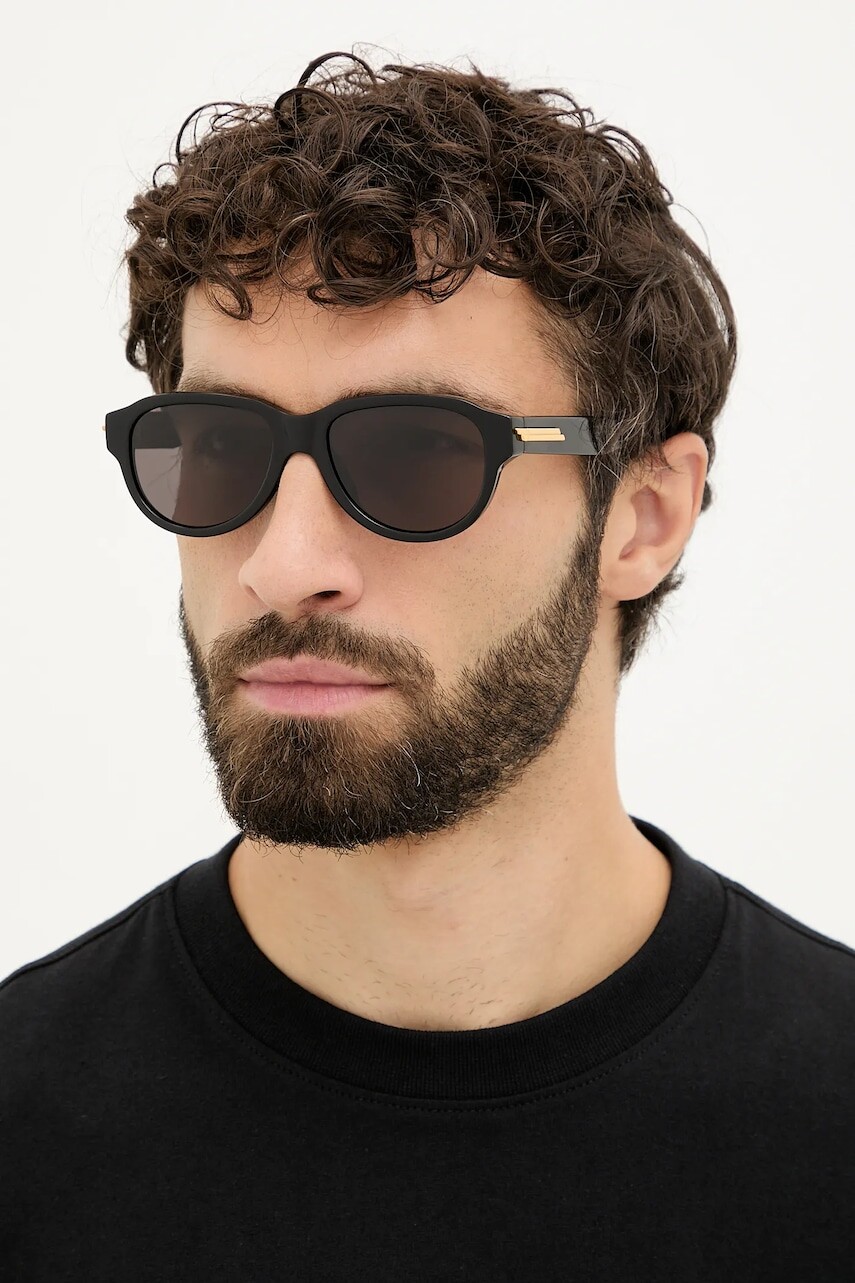 Slnečné okuliare Bottega Veneta čierna farba, BV1410S