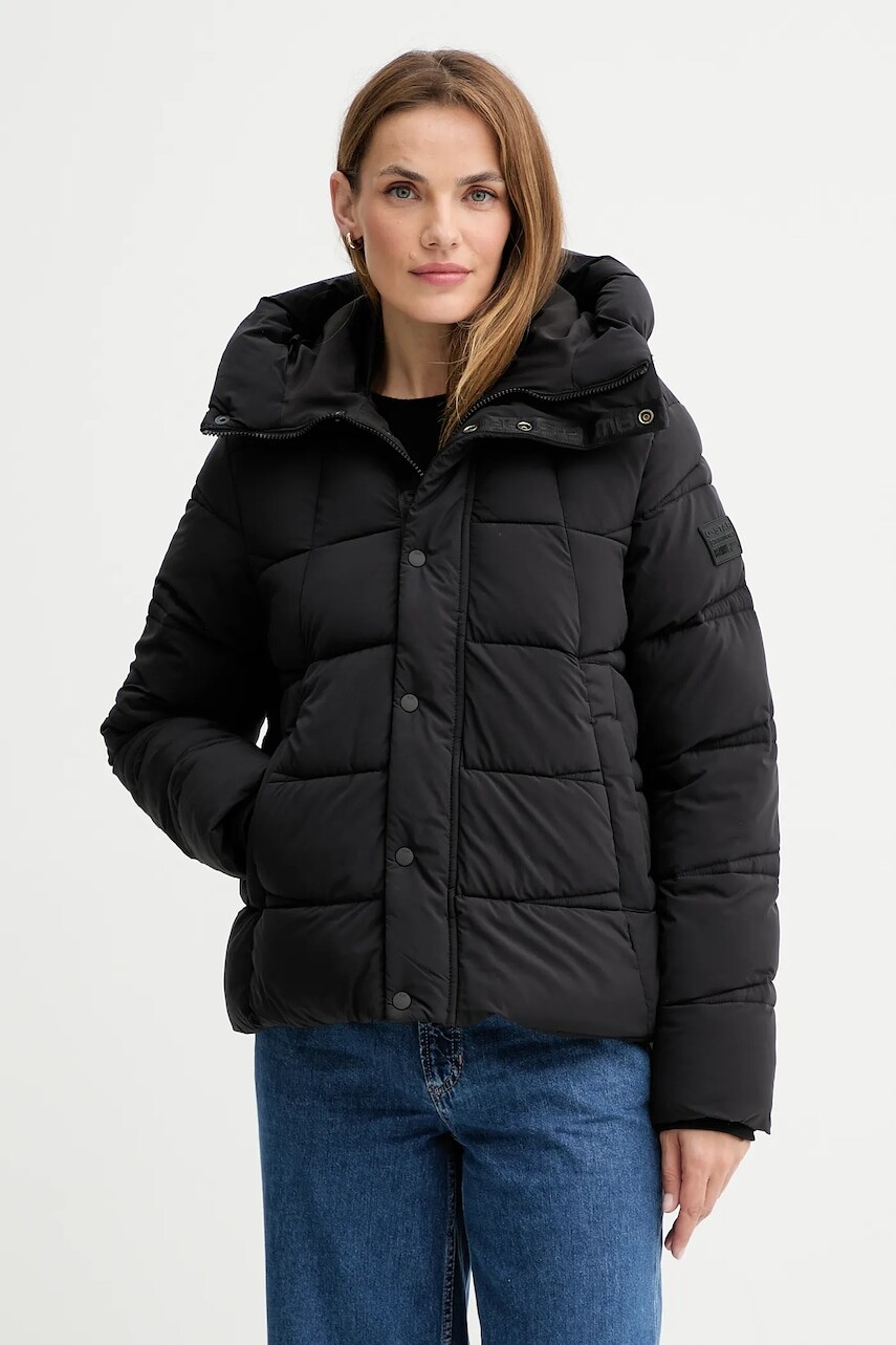 Bunda G-Star čierna farba, zimná, D26959.D518