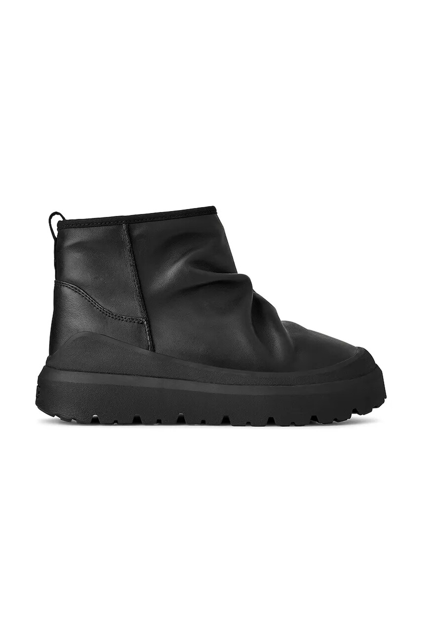 Kožené snehule UGG Heritage Utility Mini Noir čierna farba, 1171118.BLK