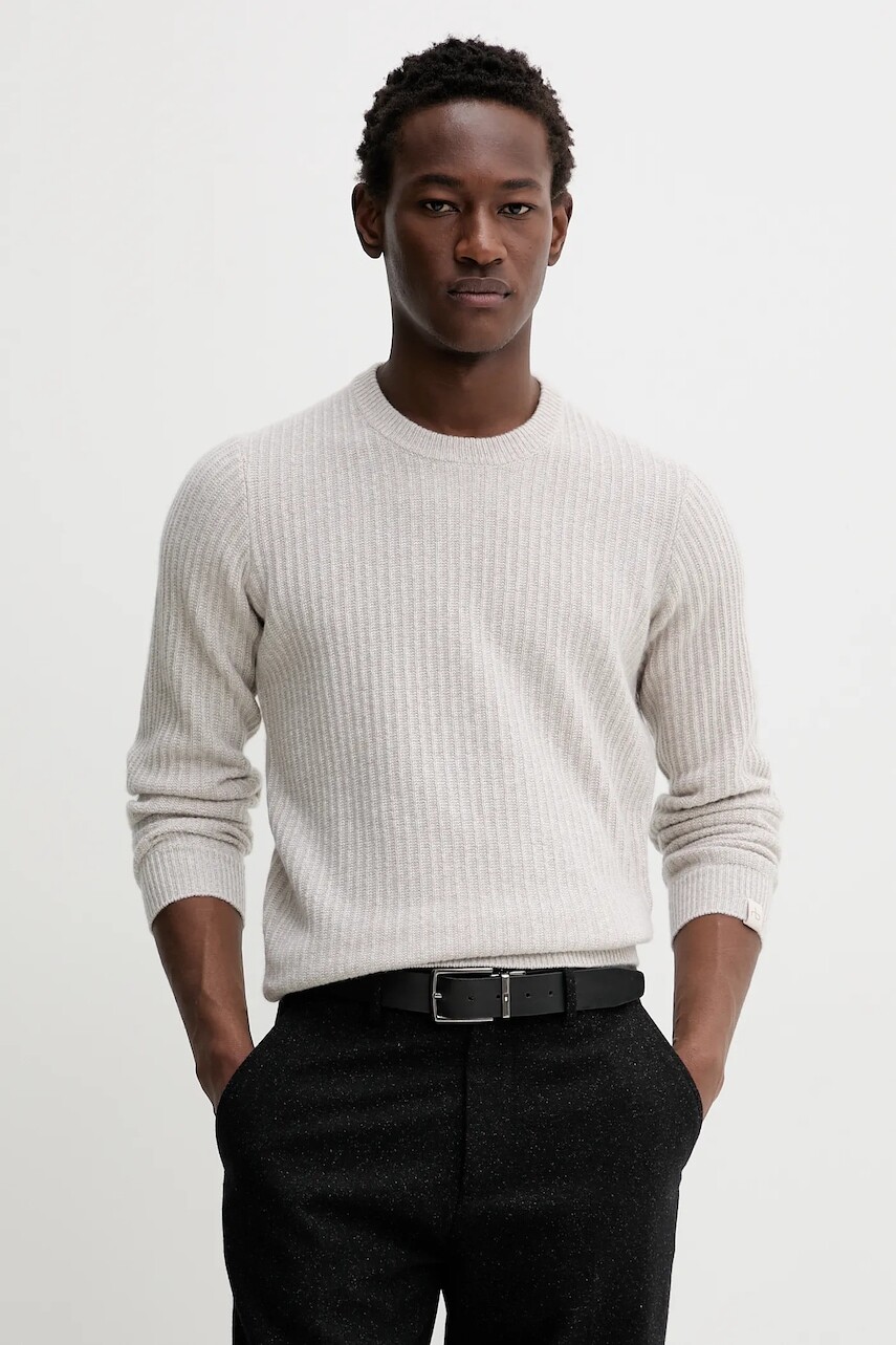 Kašmírový sveter Rag & Bone šedá farba, RH3825F6MCA