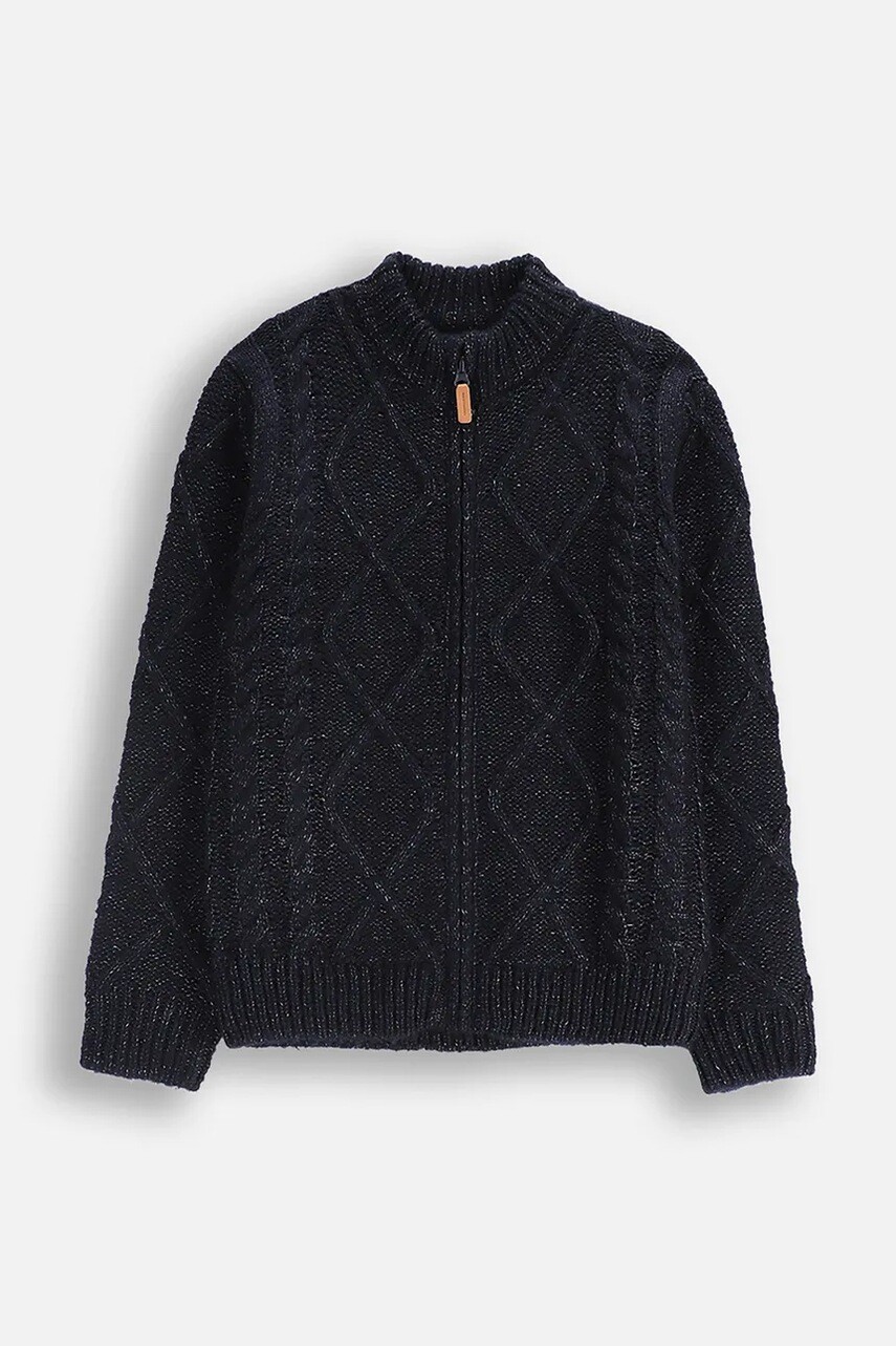 Detský sveter Coccodrillo tmavomodrá farba, YETI BOY JUNIOR