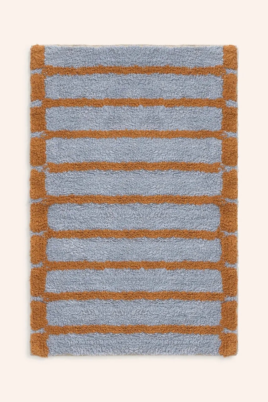 Kúpeľňová predložka Calma House 50 x 70 cm modrá farba