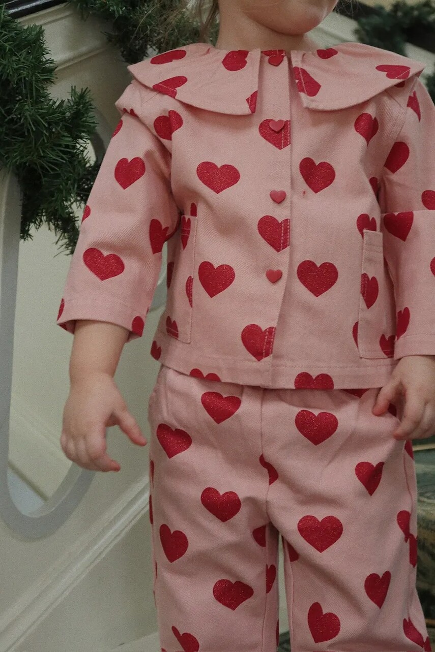 Detské rifle Konges Sløjd MAGOT FRILL PANTS GOTS KS104358