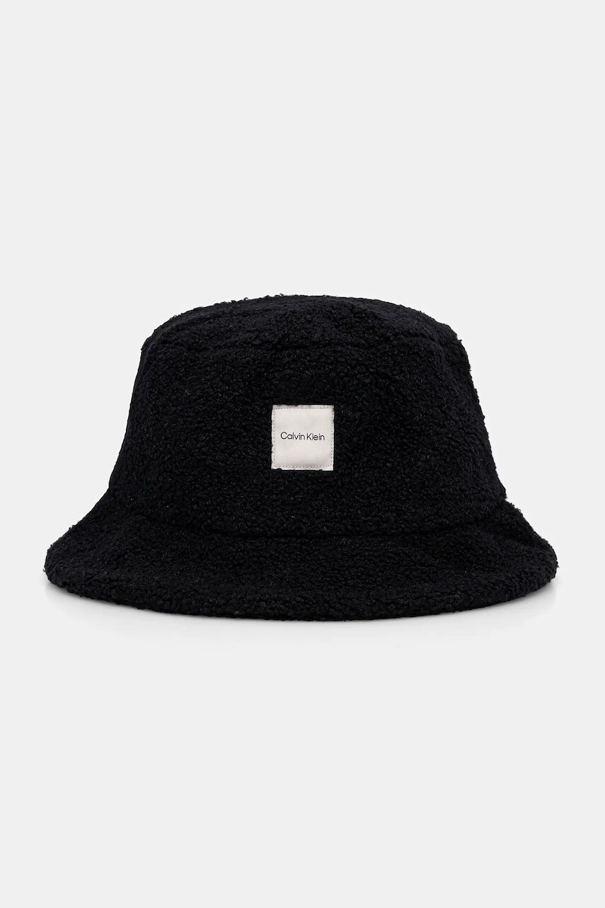 Klobúk Calvin Klein čierna farba, LV04F5055G