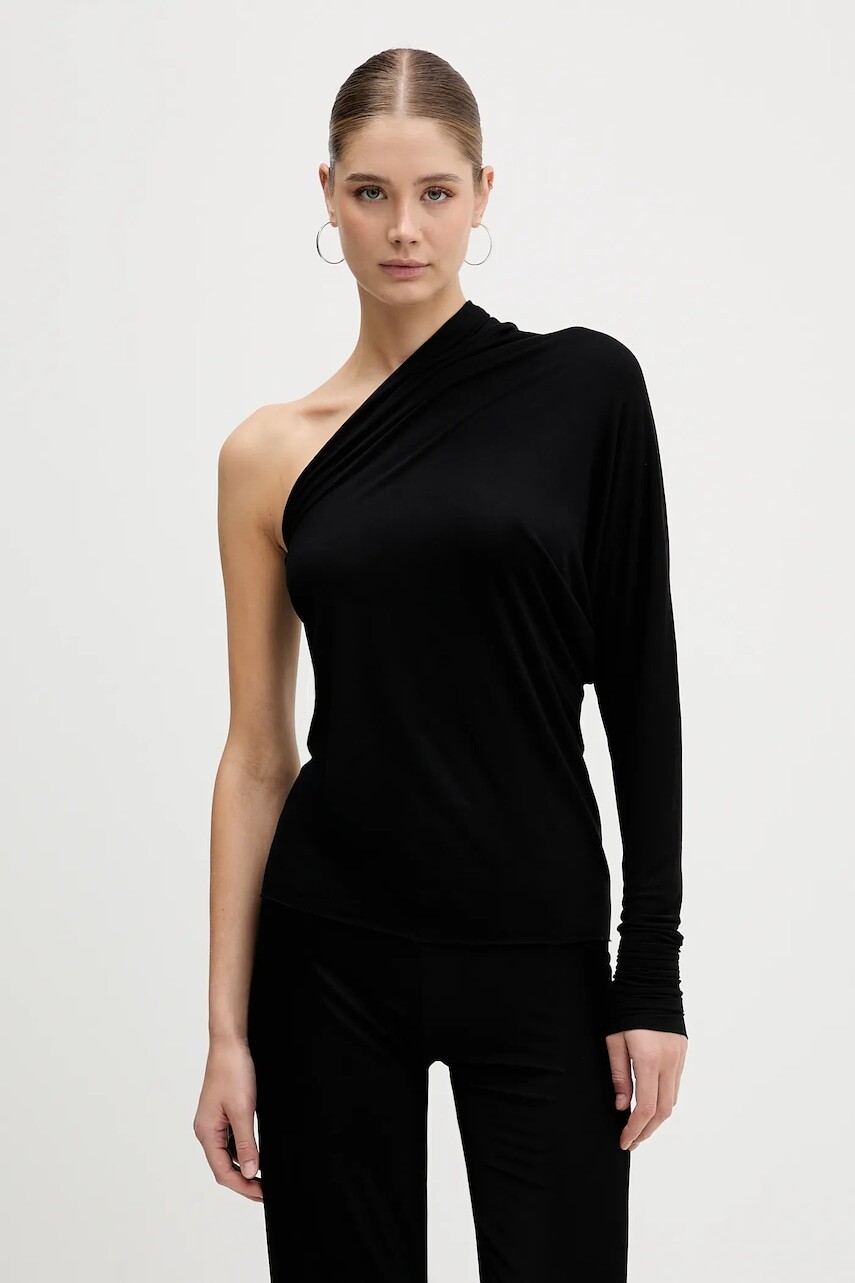 Blúzka Rick Owens Lilies Diana čierna farba, jednofarebná, LI02E3220.RV