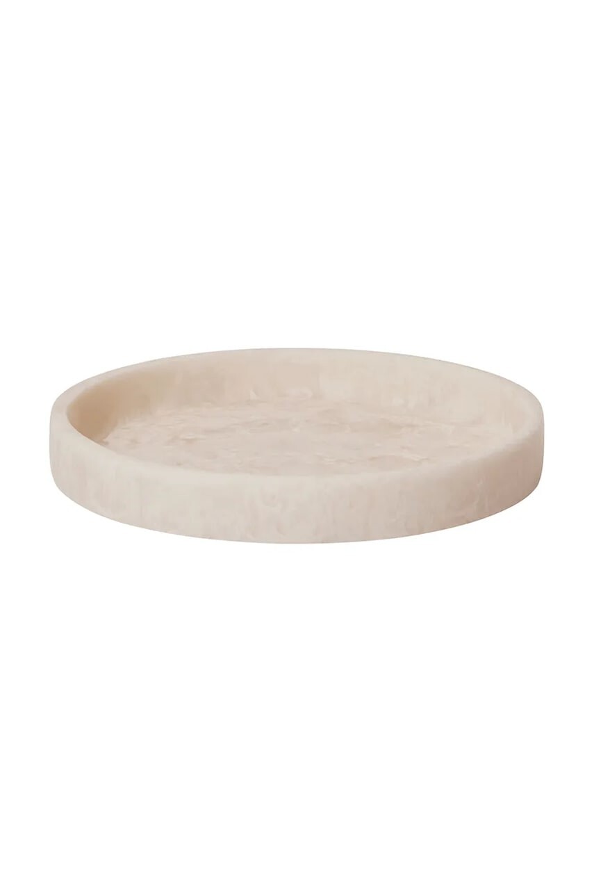 Dekoratívny podnos ferm LIVING Mist 20 cm béžová farba