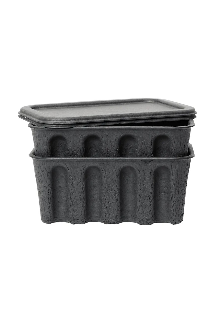 Úložný box ferm LIVING 30 x 15 cm šedá farba