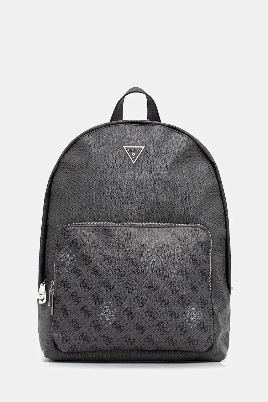 Ruksak Guess MILANO pánsky, šedá farba, veľký, vzorovaný, HMMICT P5411