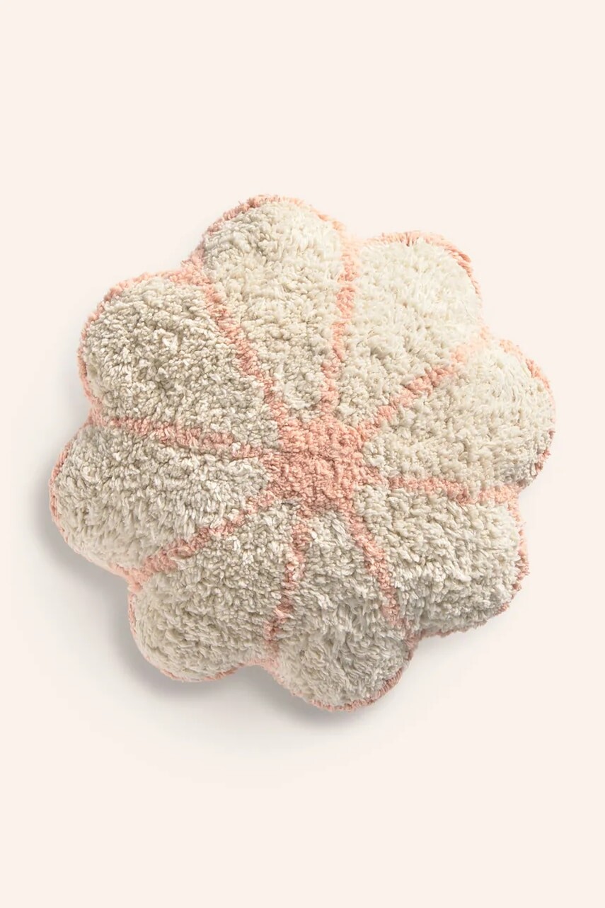 Bavlnený dekoratívny podsedák Calma House Camp 32 x 32 cm béžová farba