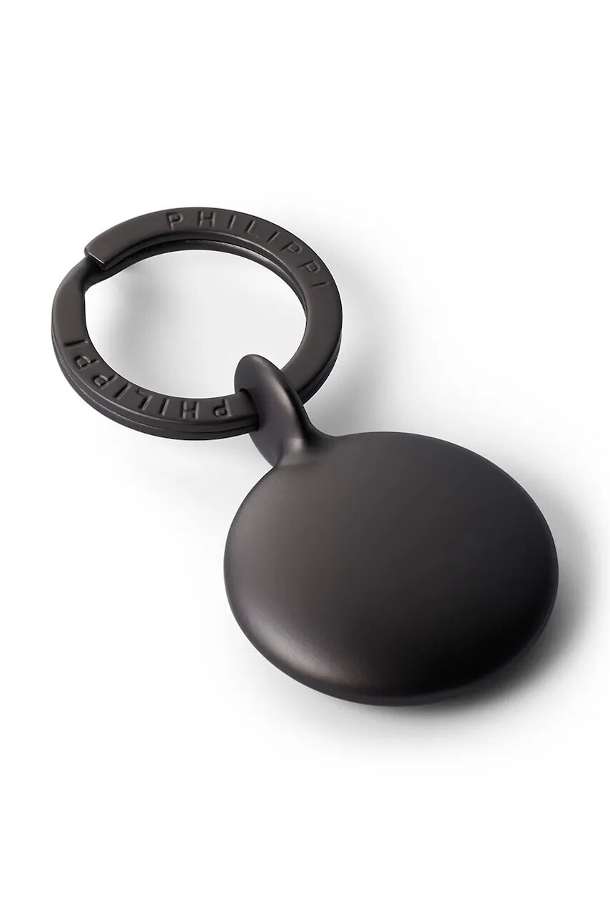 Kľúčenka Philippi Disk 6,5 cm čierna farba