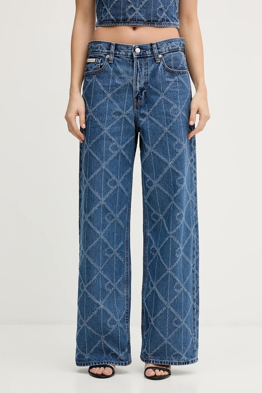 Rifle Calvin Klein Jeans vysoký pás, LV047D709G