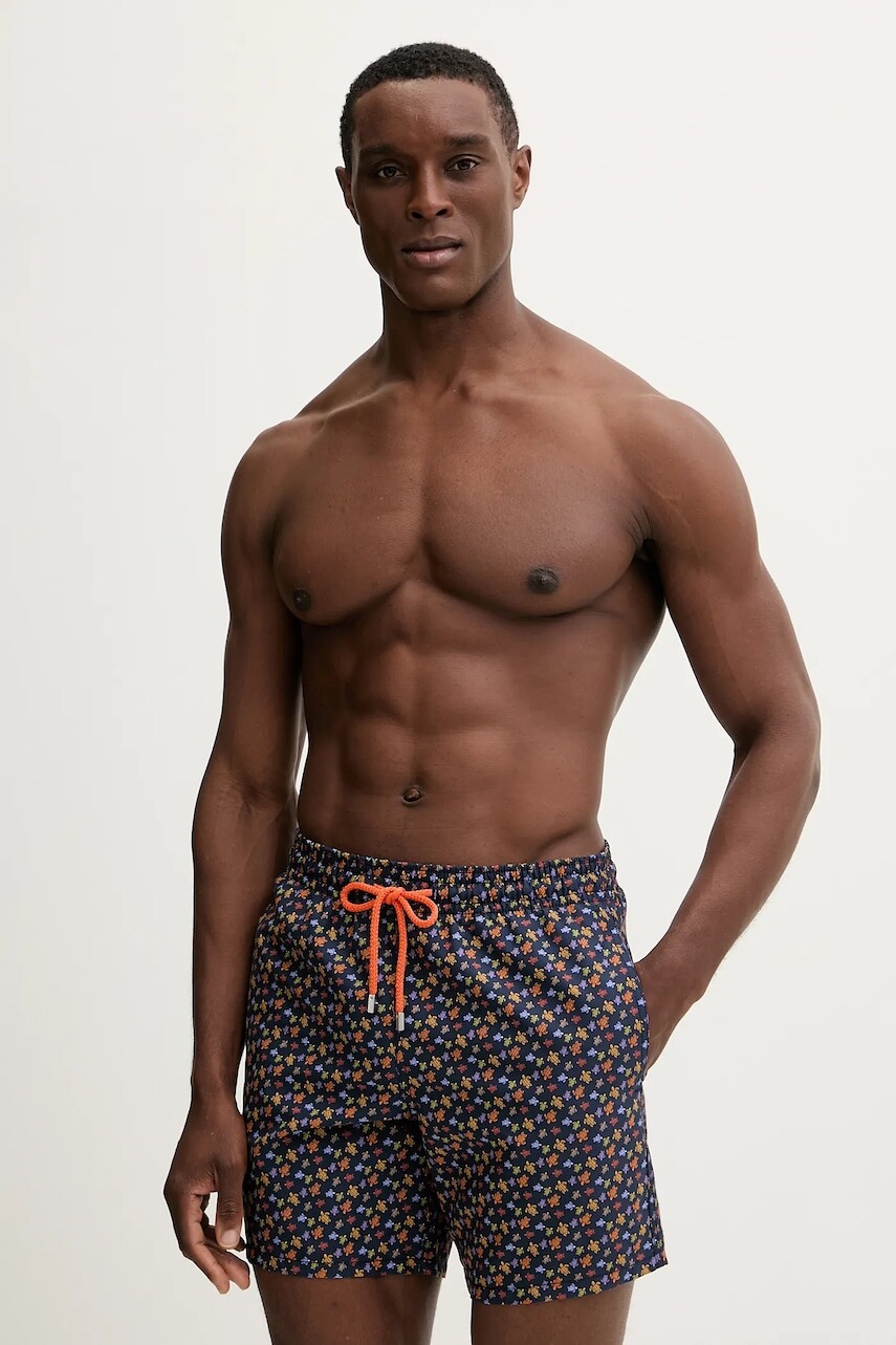 Plavkové šortky Vilebrequin MOOREA tmavomodrá farba, MOODB139