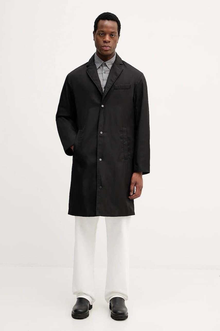 Kabát Armani Exchange čierna farba, XM001096 AF16672