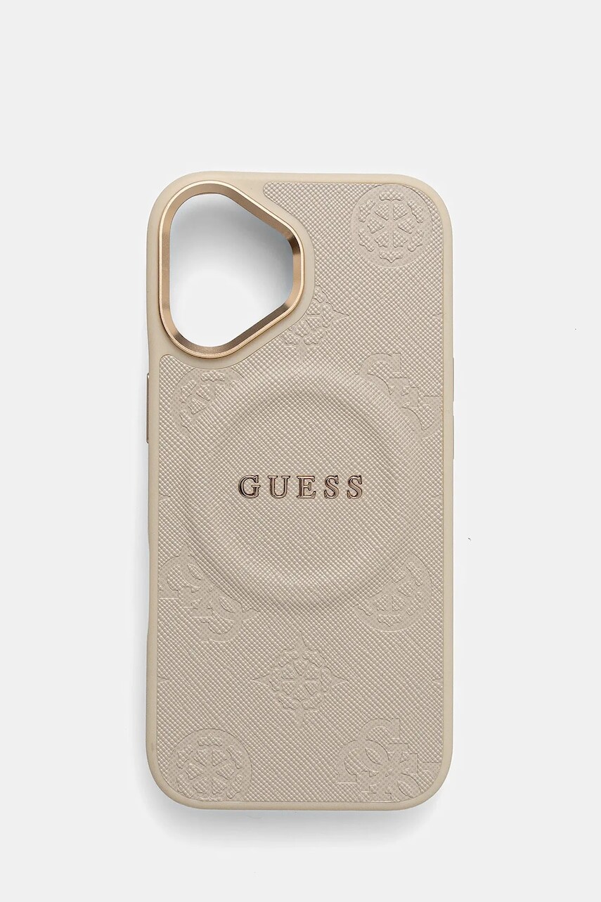 Puzdro na mobil Guess iPhone 17 béžová farba, GUHMP17SPSAMSECE