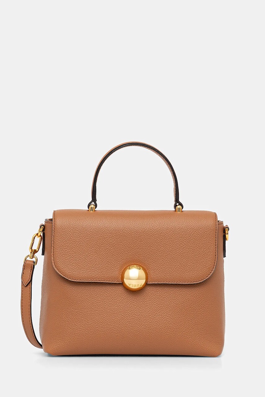 Kožená kabelka Furla Moonlight S hnedá farba, WB01882 BX3036 RY000