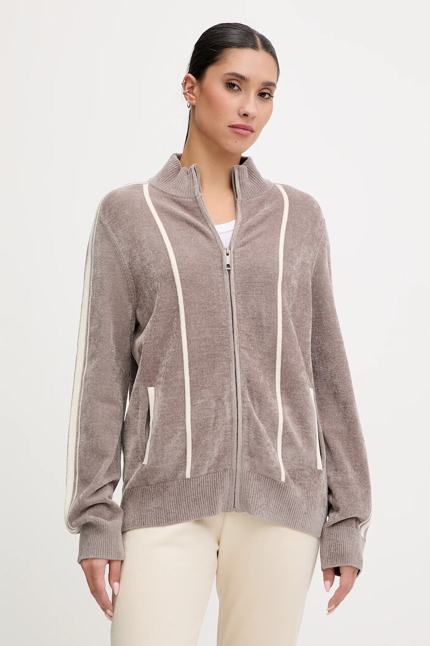 Mikina Guess EMILIA béžová farba, vzorovaná, V5BQ09 Z1170