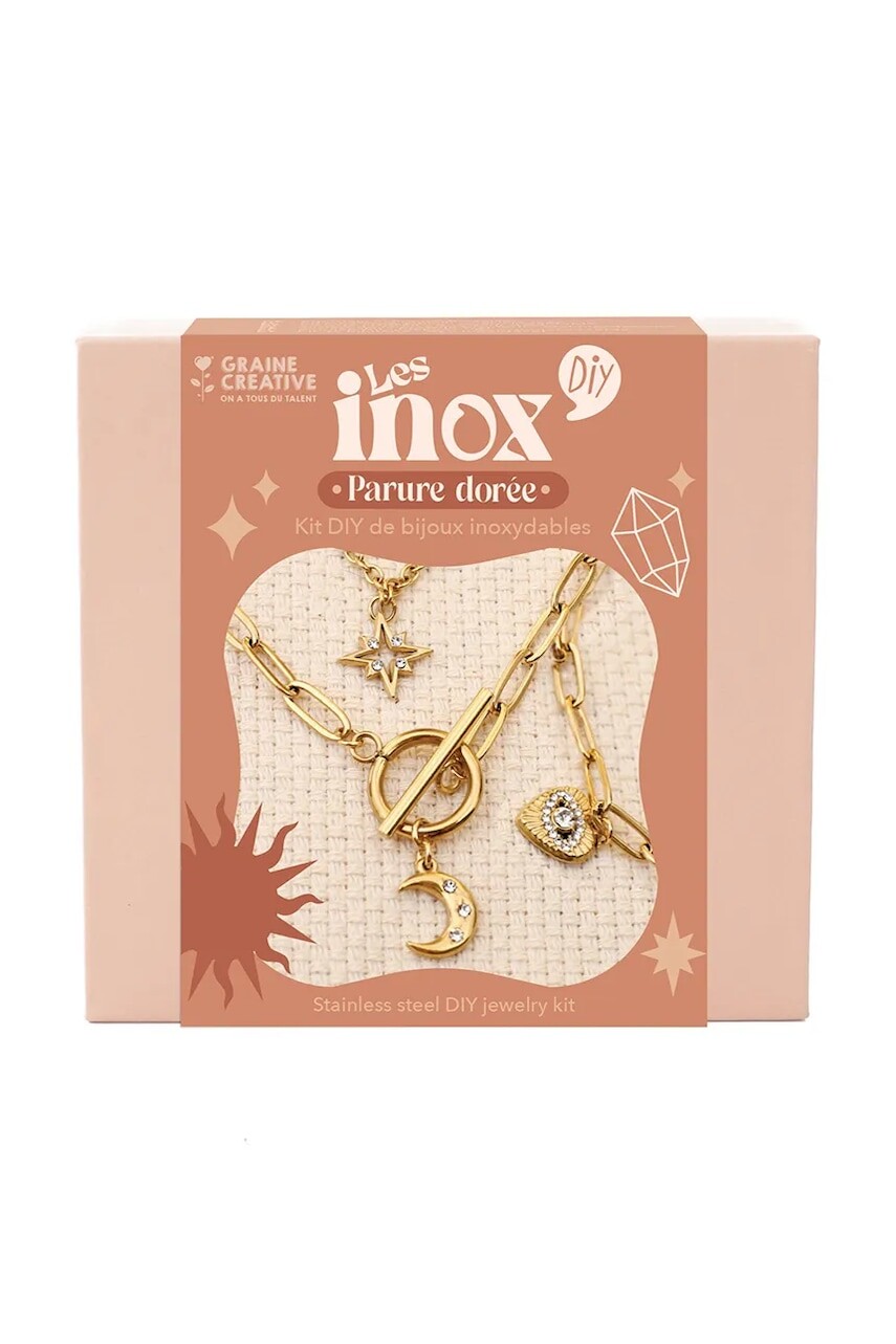 Sada DIY na výrobu šperkov Graine Creative Parure Dorée 11.5 x 11 x 3.5 cm viac farieb