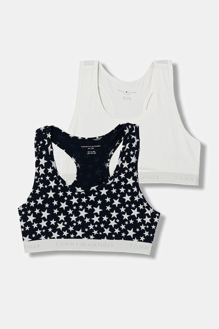 Podprsenka Tommy Hilfiger 2-pak biela farba, UG0UG00808