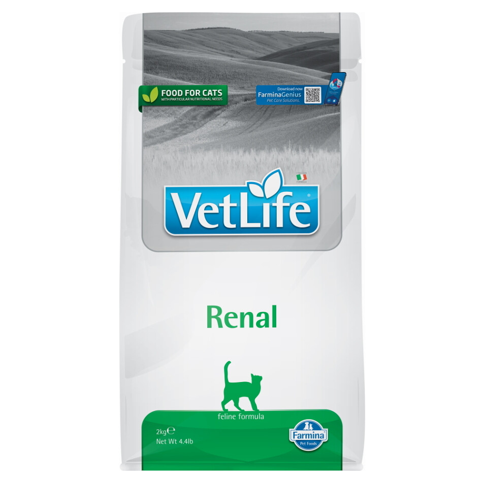 VET LIFE Natural Renal granule pre mačky, Hmotnosť balenia (g): 2 kg