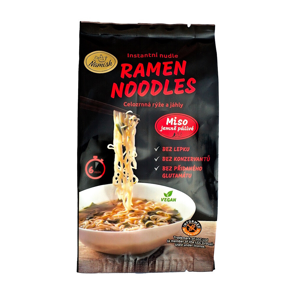 ŇAMISH Instantné rezance celozrnná miso jemne pálivé bez lepku 57 g