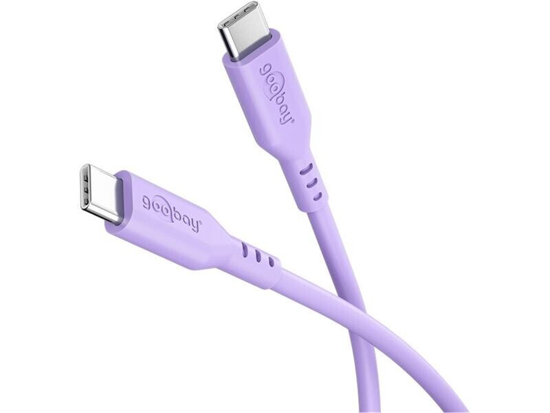 Kábel GOOBAY 77745 USB-C/USB-C 1,5m Purple