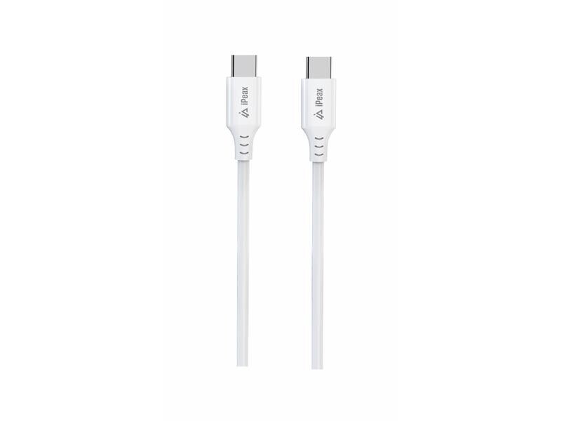 Kábel iPEAX 90010110 USB-C/USB-C 1 m biely