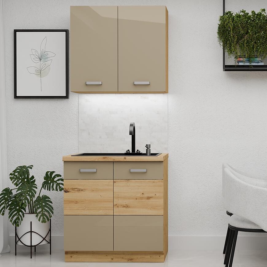 Kuchynská Linka Artisan Cappuccino 80 cm bez pracovnej dosky