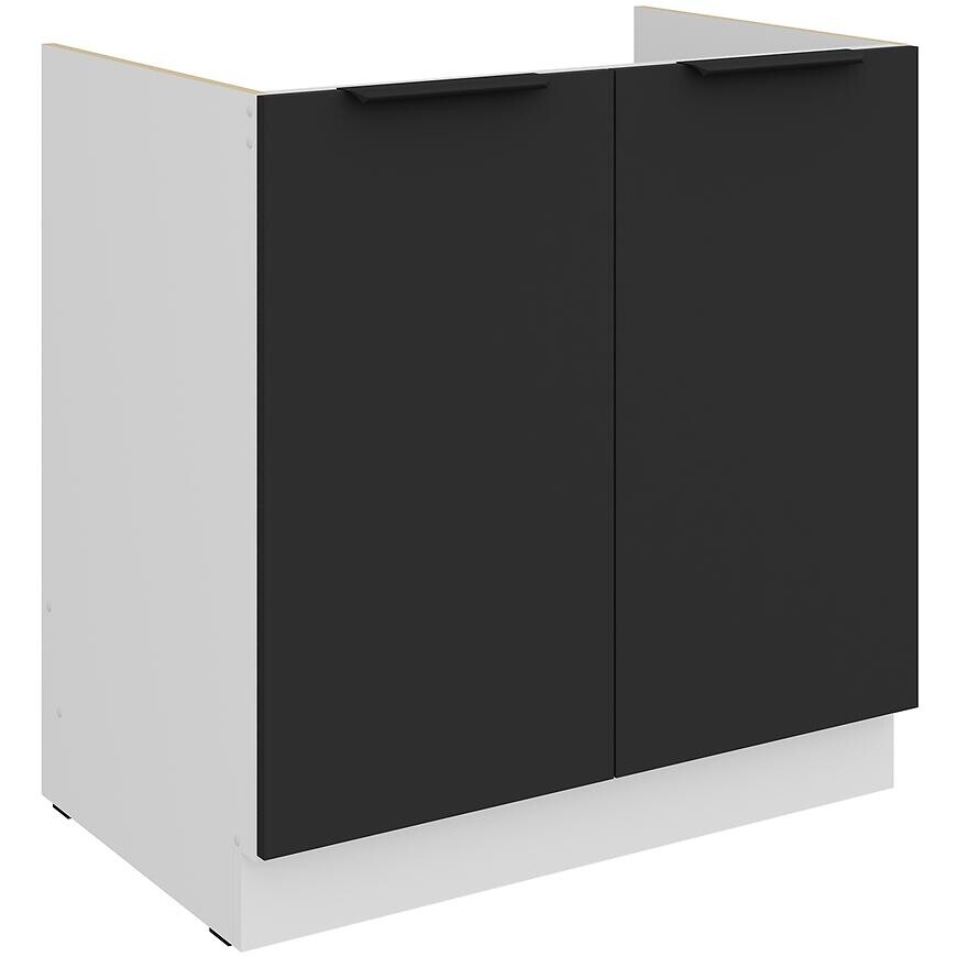 Kuchynská skrinka Aria-Bl/Wh Anti Fingerprint 80zl 2f Bb