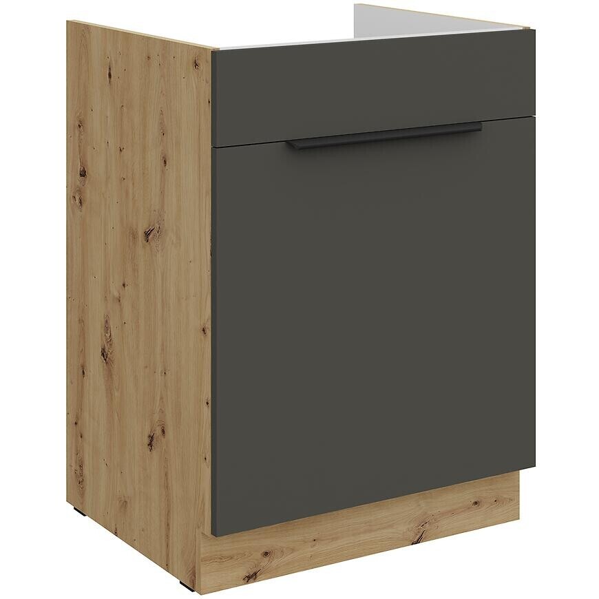 Kuchynská skrinka Aria-Gr/Ar Anti Fingerprint 60zl 1s Bb