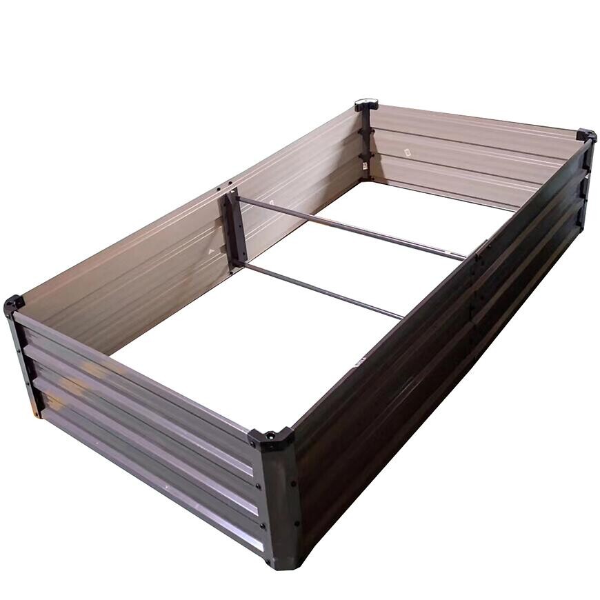 Kovový vyvýšený záhon 180x90x35 cm TC-204