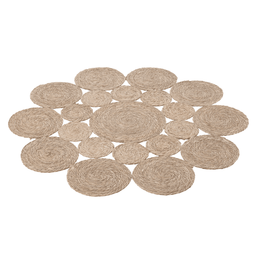 Okrúhly koberec, prírodná, morská tráva, 120 cm, TABAN