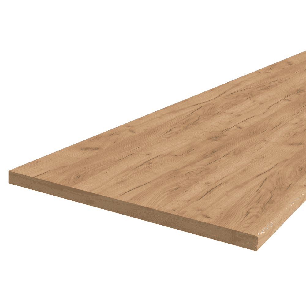 Pracovná doska, hrúbka 3,8 cm, K003, dub craft zlatý