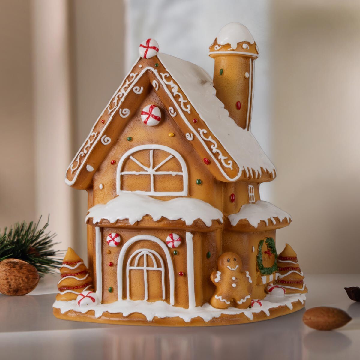 Dekorácia Perníková chalúpka, 18 cm