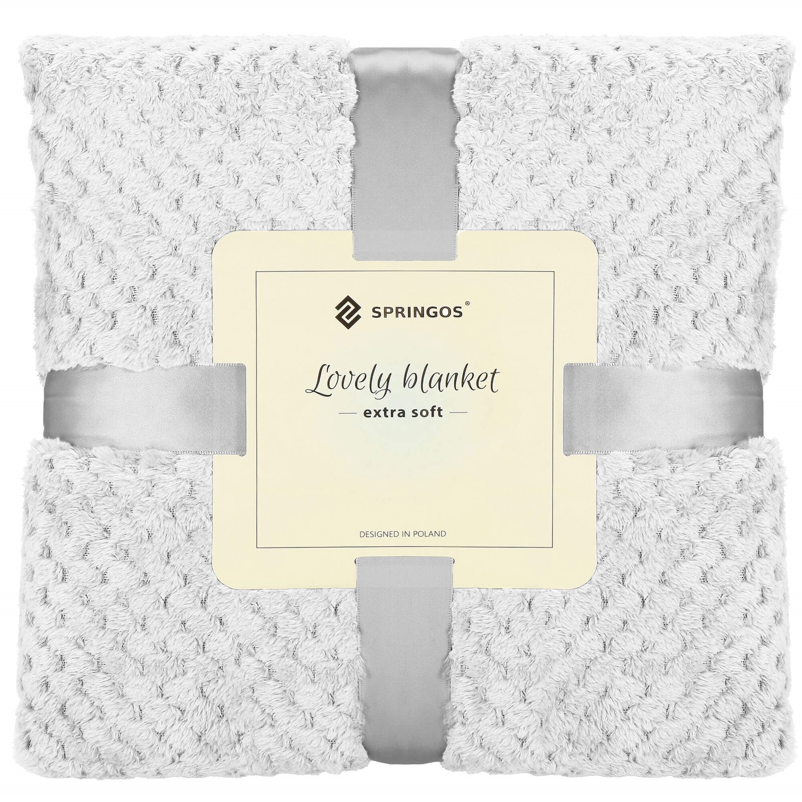 Obojstranná plyšová deka Warm - 200x220cm - svetlo sivá
