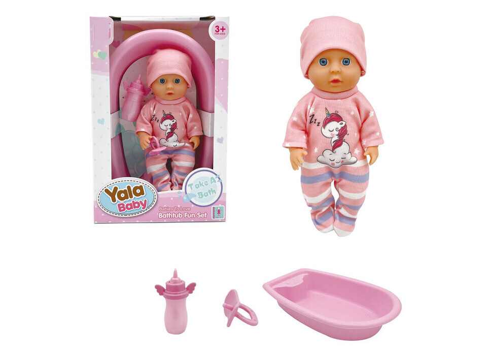 Bábätko s vaničkou ružová 27cm