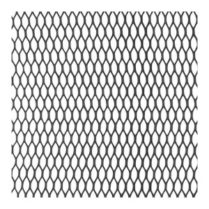 Mriežka hliníková - čierna 100x25cm / veľkosť oka 16x6mm