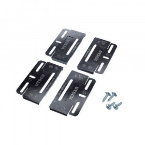 Podložka pod ŠPZ - bezrámová čierna Simple Fix / veľkosť 110mm (2ks)